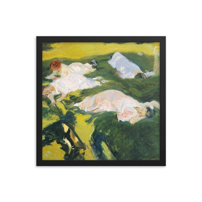 Joaqu\u00edn Sorolla La Siesta 1911 Framed Art Print