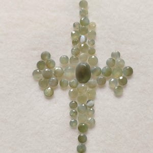 4.39 Ct Wholesale Natural Chrysoberyl lot 58pcs Faceted-Alexandrite Loose Gemstone 6x4-Oval, 1.8-3-Round Bio Greenish