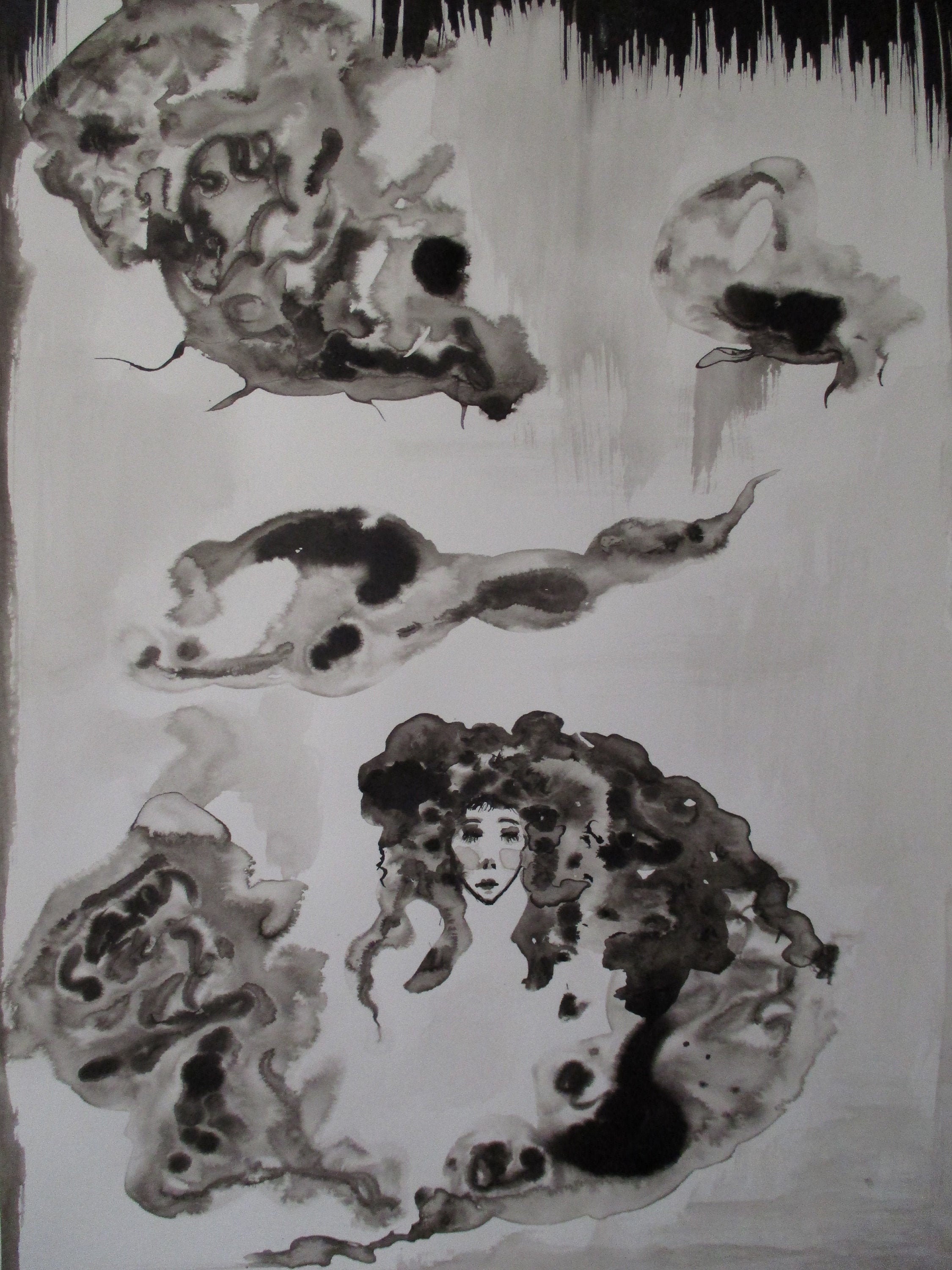 Released Original Indian Ink painting Etsy