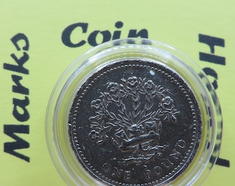 1993 年 1 ポンド硬貨 イギリス - レア エラー コイン - 「Decus
