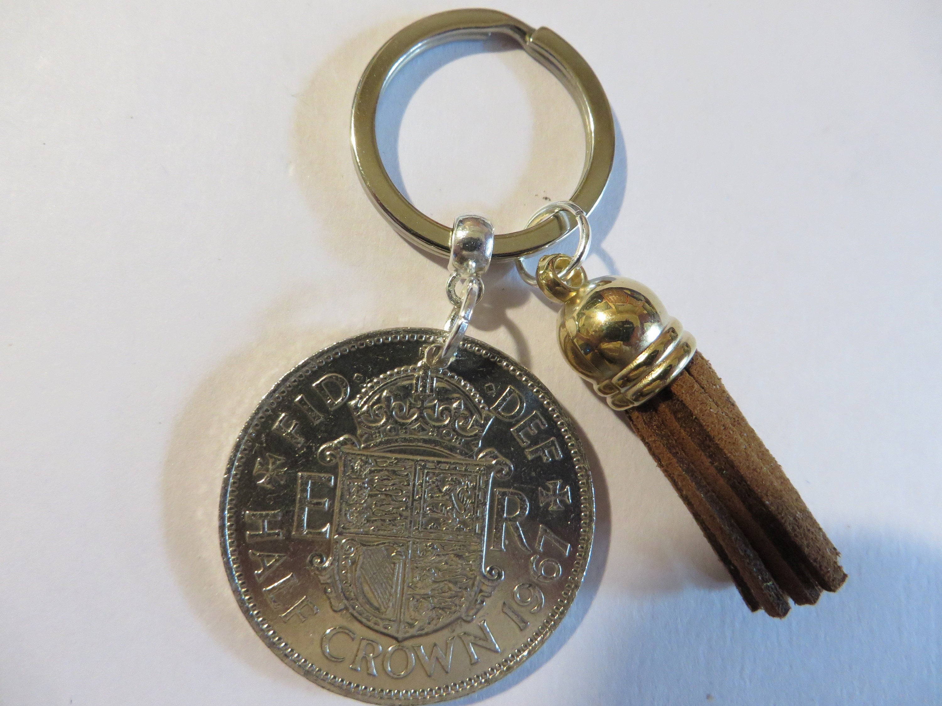 Crown Key Rings 1967 BRITISH HALF CROWN - Key Ring - Etsy UK