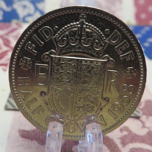 1958 ELIZABETH 2nd - British Half Crown Coin