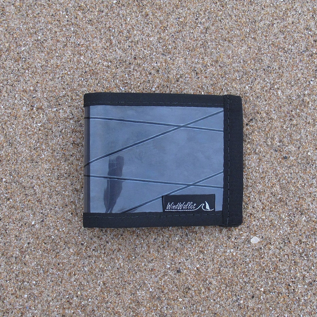 Sailcloth Wallet Windwallet Neptune Black Etsy