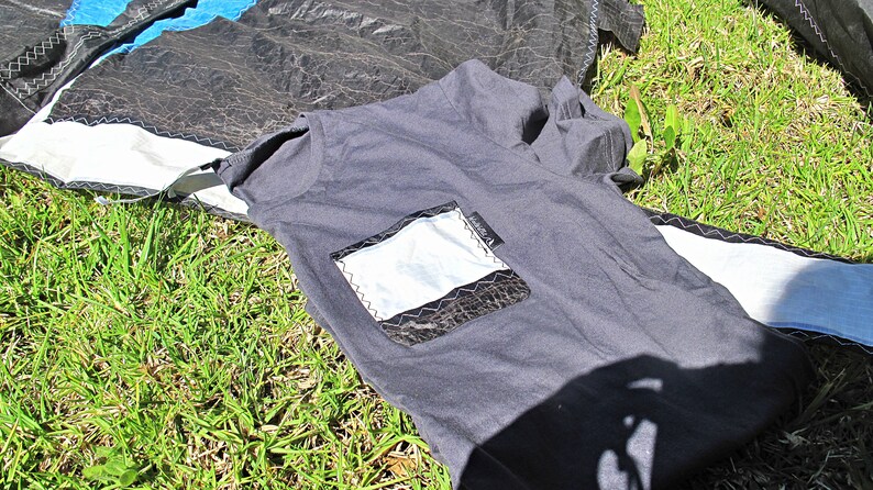 Camiseta reciclada de tela de vela Camiseta Spinnaker para hombre imagen 8
