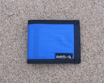 Sailcloth Kitesurfing Recycled Wallet - WindWallet Blue Kiteloop