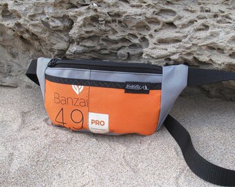 Windsurfing Sailcloth Recycled Fanny Pack - WindWallet Banzai