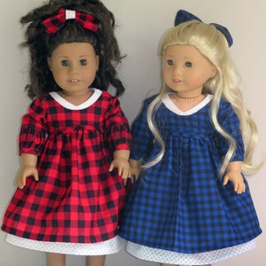 Historical Dresses, A Full Slip, And Shoes, Fits 18” American Girl Dolls / Doll Clothes