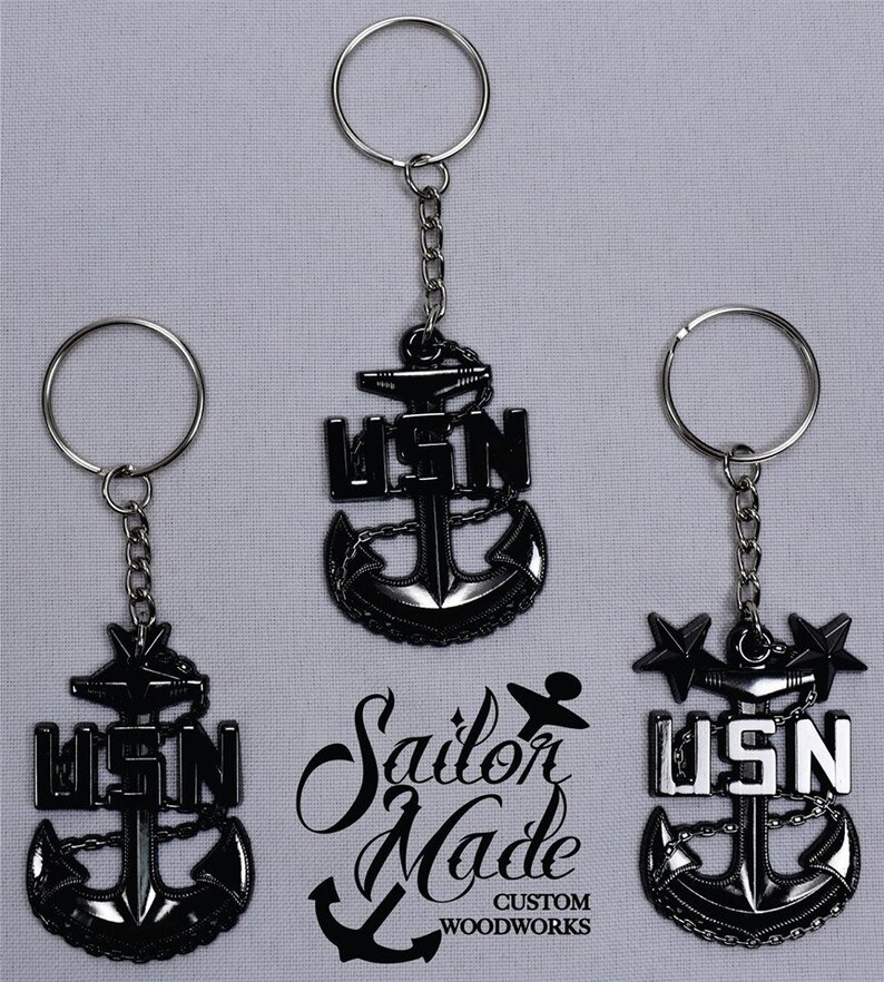 USN Anchor Keychains Etsy
