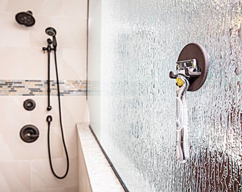 Magnetic Razor Hook: Sleek Shower Storage for Glass