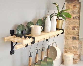 6 Lath Kitchen Shelf Rack