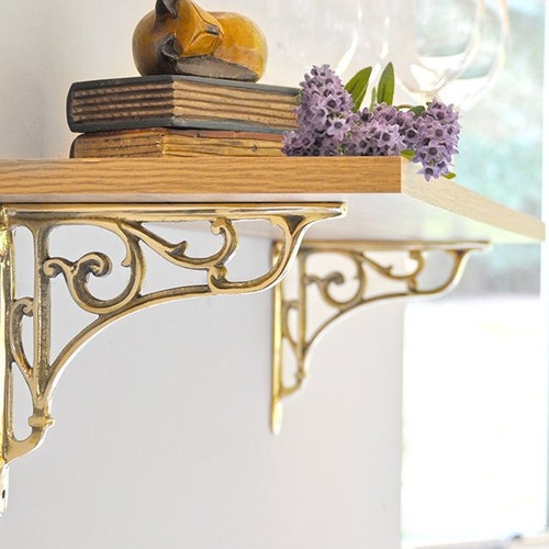 Single Brass Ironbridge Shelf Bracket Etsy UK