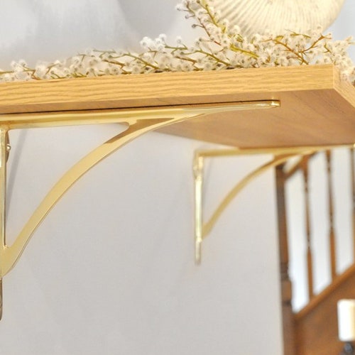 Shelf Bracket Brass Arch Beam Decorative Shelf Bracket GOLD Etsy