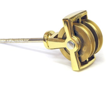 Brass Double pulley