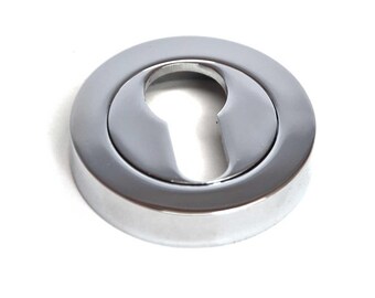 Euro Escutcheon - Chrome Finish