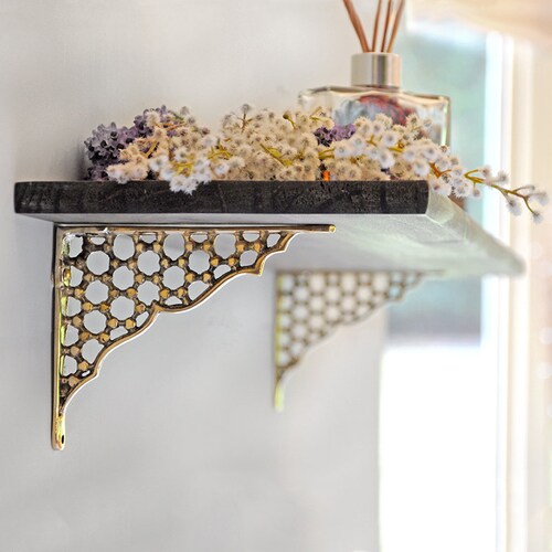 Single Brass Ironbridge Shelf Bracket Etsy UK