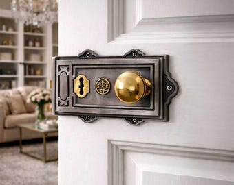 Davenport Cast Iron Rim Lock Set