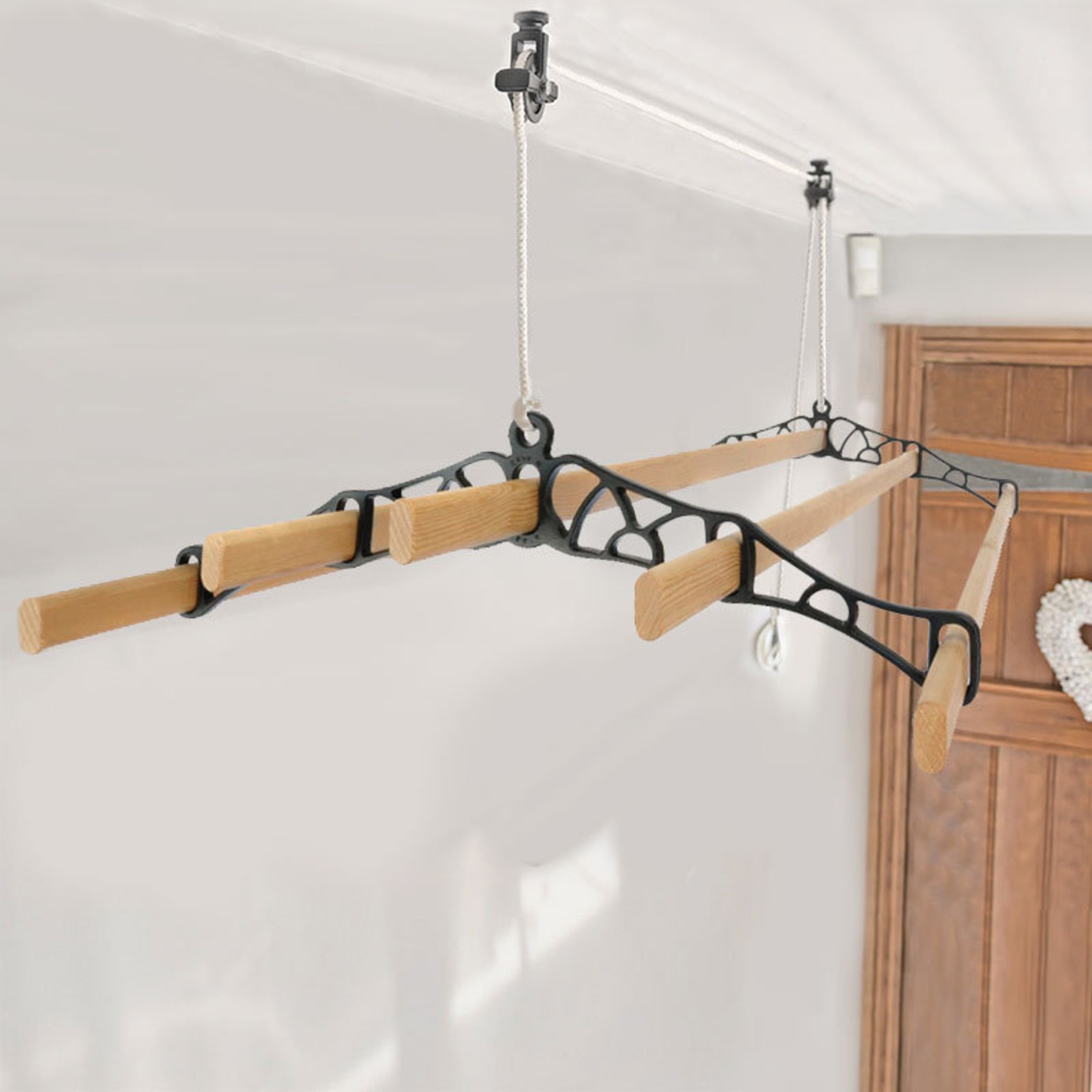 5 Lath Kitchen Maid® Pulley Clothes Airer Etsy UK