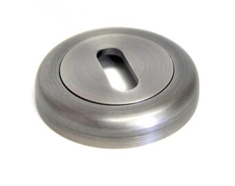 Round Escutcheon with a Radius Edge - Matt Gun Metal Finish