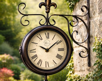 Station Clock with Thermometer