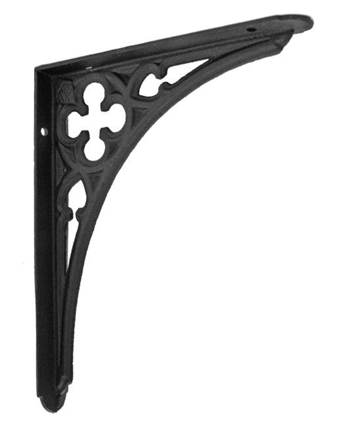 Single Quattro Cast Iron Shelf Bracket / Black / Lacquer Etsy UK