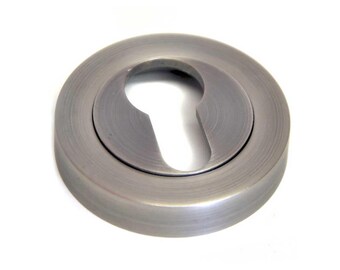Euro Escutcheon - Matt Gun Metal Finish