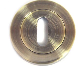 Round Escutcheon - Antique Brass Finish