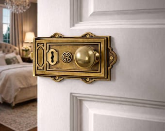 Davenport Brass Rim Lock Set