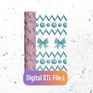Digital Download - Easter (1) Texture Roller & Egg Cutter Set STL Digital Files for 3D Printer