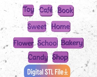 Mini Window Stamps STL Files for 3D Printers  Clay Stamps  Digital Models