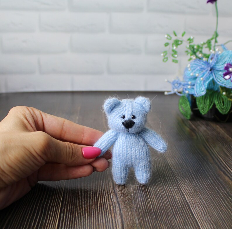 Set 2 Knitting PATTERN Teddy bear and Bunny PDF Video Tiny | Etsy