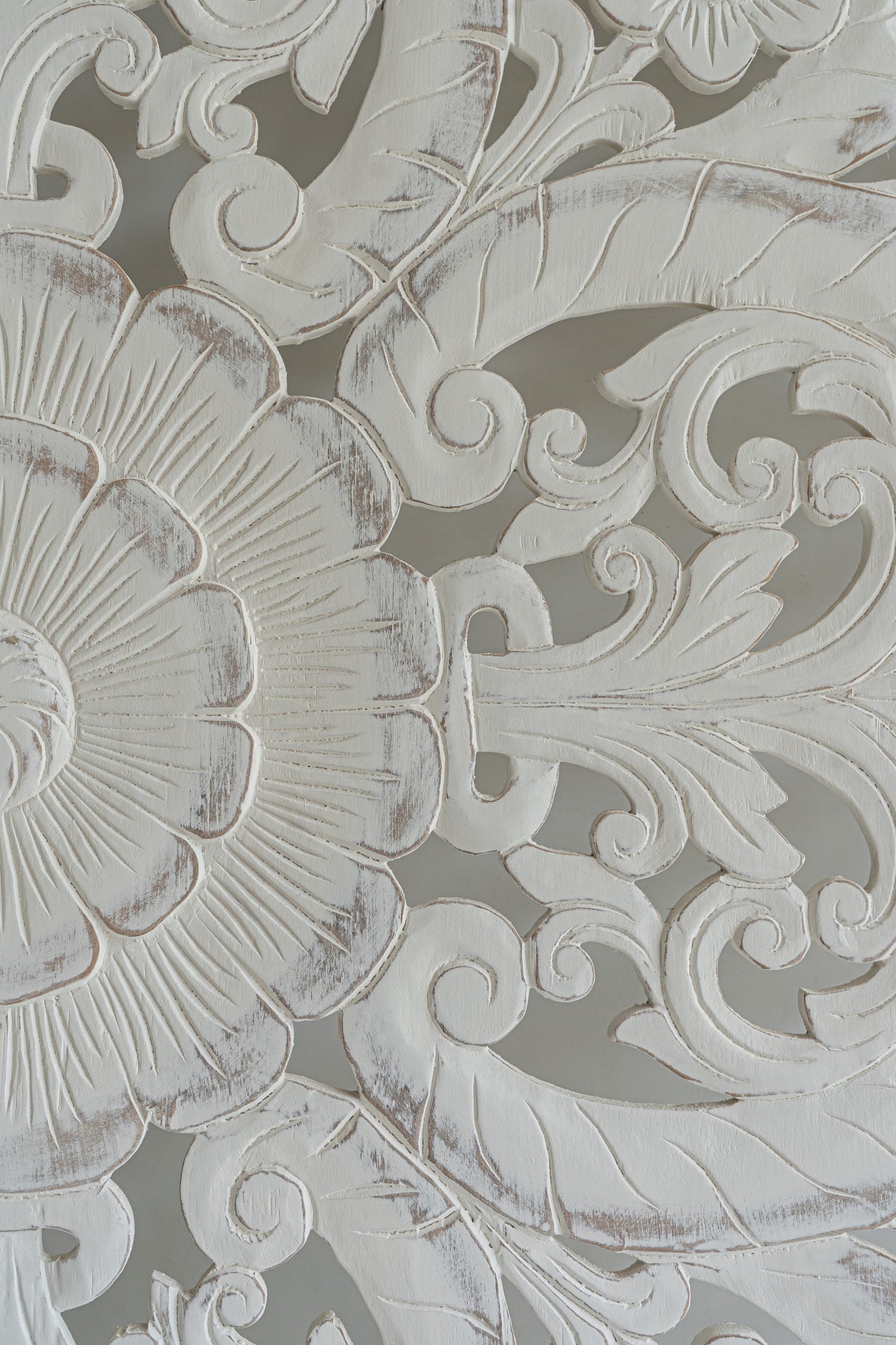 Bohemian Hand Carved King Headboard Reclaimed Teak Wood Wall Etsy