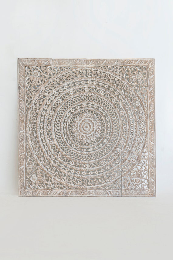 Morocco Style Carved Teak Panels Reclaimed Wood Craft From Etsy