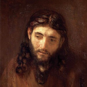 Cristo (1650) por Rembrandt Tarjeta de felicitación en blanco (juego de 7 tarjetas)