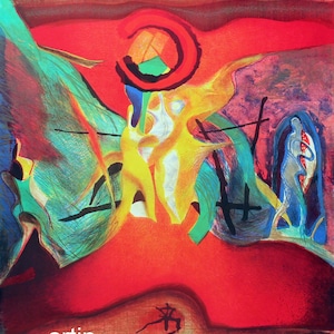 Noon, original lithograph by Veselin Nachev