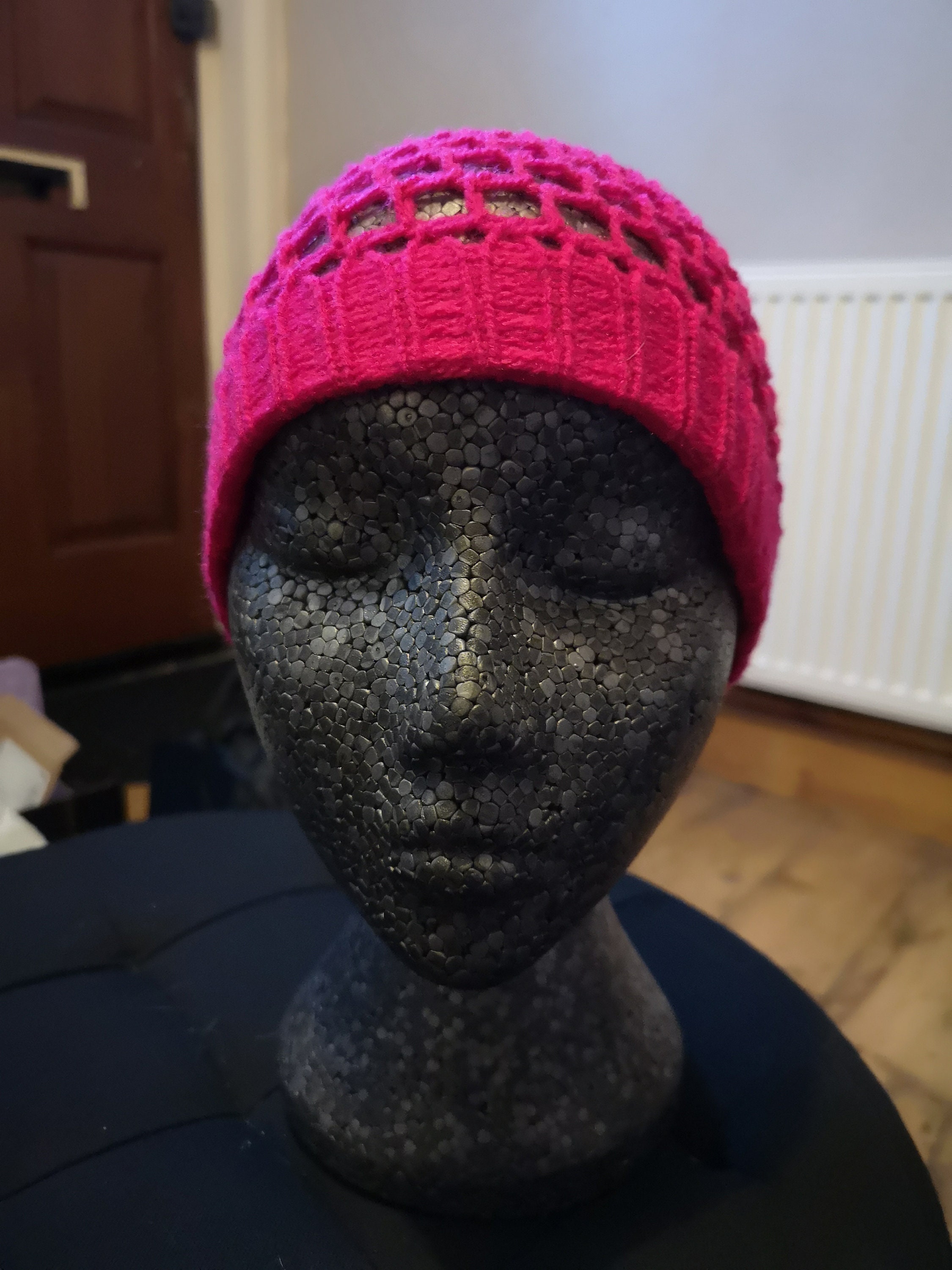 loom knit slouchy hat
