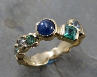 Cool Colors 18KY Ring by Cliff