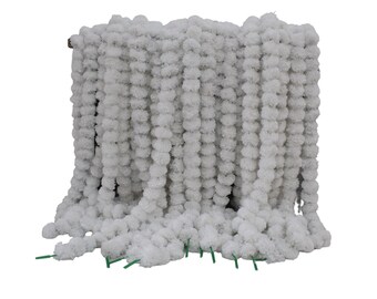 OFERTA: Guirnaldas de flores de caléndula artificiales color mango indio para decoración de bodas y fiestas navideñas.
