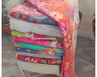 5 Pc Wholesale Throw Blanket Bedding Indian Lot Vintage Kantha Quilt Bedspreads