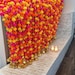 50 PC FREE SHIPPING Multicolor Indian Christmas Wedding Party Decoration, Mehndi Decor, Backdrop,Pom Pom, Gota Hangings.