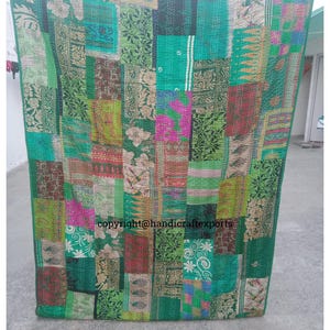 Bohemian Patchwork Quilt Kantha Quilt Handmade Vintage Quilts Hippie Quilts For Sale Boho King Size Bedding Throw Blanket Bedspread Quilt