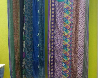 Decorative Silk Saree Curtains – Luxury Indian Fabrics for Stylish Home Interiors