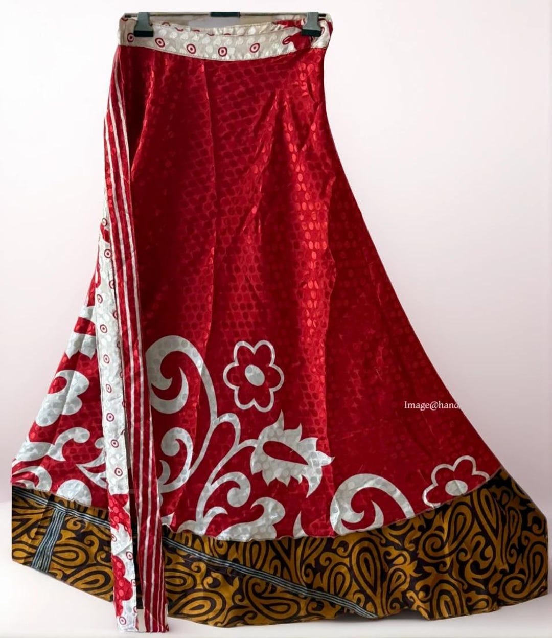 Indian Upcycled Silk Slit Dress