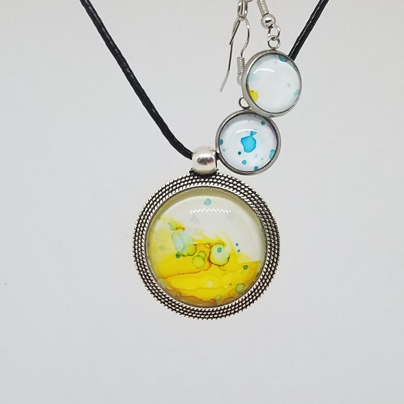 One of a Kind Pendant and Earring Set
