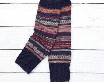 Cornish Rockpool Fair Isle Stulpen • Gestrickte Chunky Boot Cuffs • Boho Style Stulpen