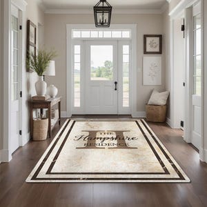 Family Name Entry Rug Personalized Entryway Rug Entrance Rug Inside ...
