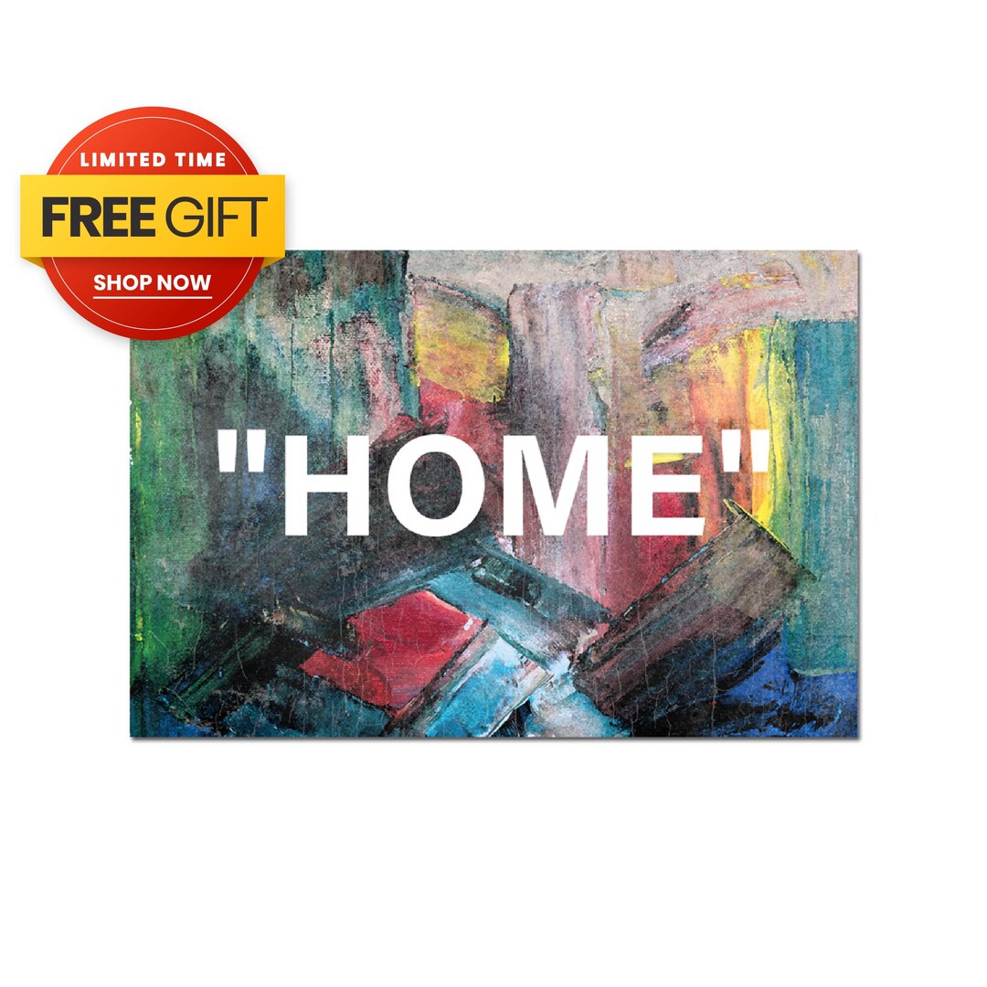 Home off Hype Wall Art, Wall Decor With Quotation Marks, off Abstract