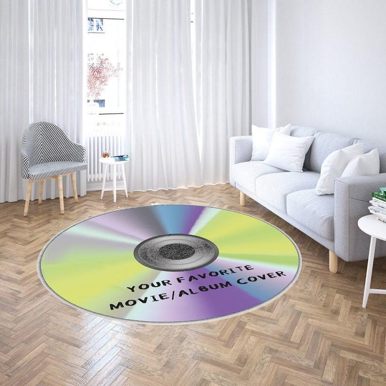 Ihr Lieblingsfilm CD Album Teppich Lustiger Wohnzimmer Teppich Musik Dekor Weicher rutschfester maschinenwaschbarer Teppich AR322 Bild 2