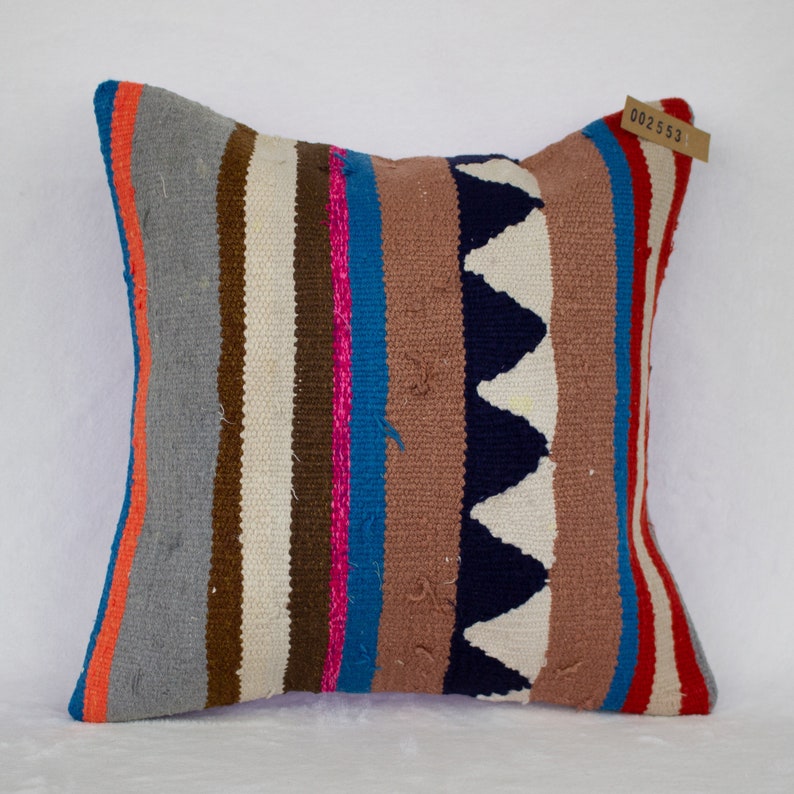 Turkish Kilim Pillow BUNDLE DEALS Throw Pillow 16x16 Pillow Cover Farmhouse Pillow|Bohemian Pillow|2553-54-55-59