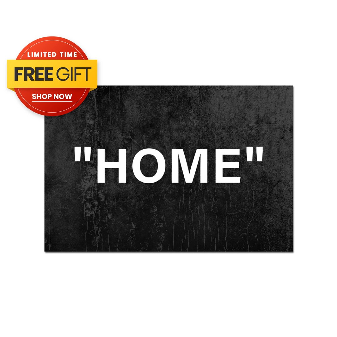 Home off Hype Wall Art, Wall Decor With Quotation Marks, off Abstract