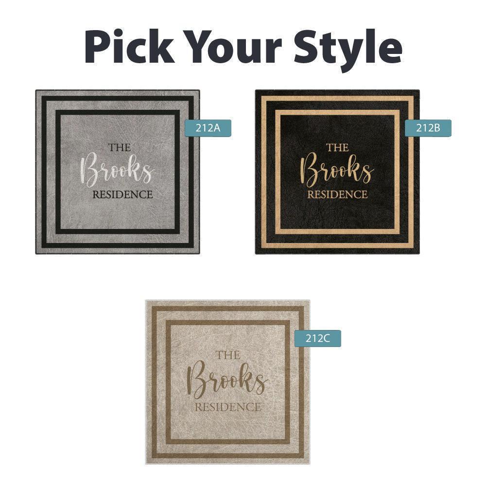 Family Name Entry Rug Personalized Entryway Rug Entrance Rug for Inside ...